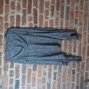 Mossimo Medium Gray Cozy Knit‎ Hooded Duster Sweater
